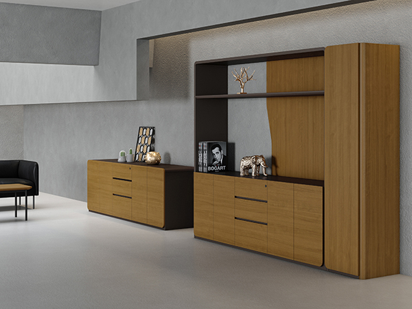 Back Credenza Combination and Low Cabinet